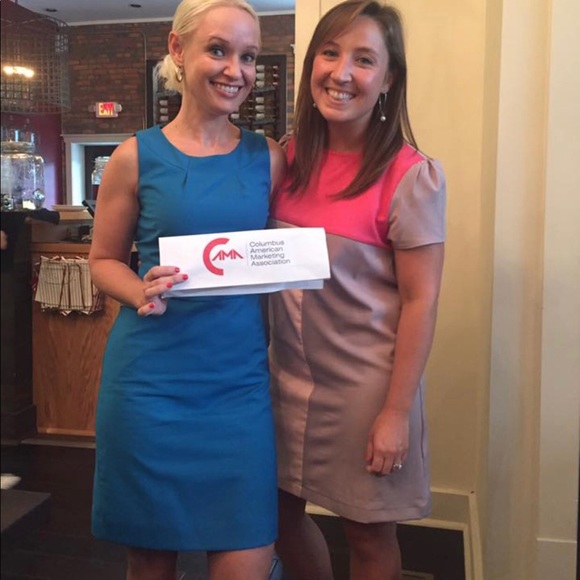 J.Crew Factory teal blue dress. OP - Picture 4 of 4